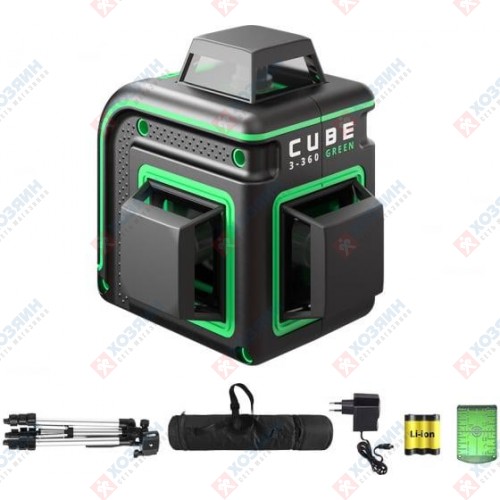 Лазерный нивелир Ada Cube 3-360 Green Professional Edition - фото