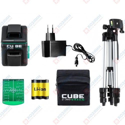 Лазерный нивелир Ada Cube 2-360 Green Professional Edition - фото