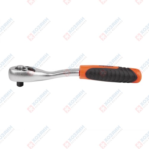 Трещотка AV Steel 1/4" 155 мм 72 зуба с изогнутой рукояткой AV-508623 - фото