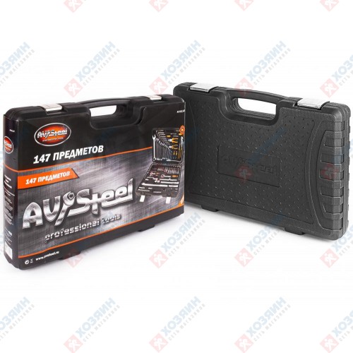 Набор инструмента AV Steel 147 предметов, 1/4", 1/2" AV-011147 - фото