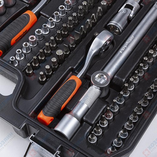 Набор инструмента AV Steel 219 предметов, 1/4", 3/8", 1/2" AV-011219 - фото