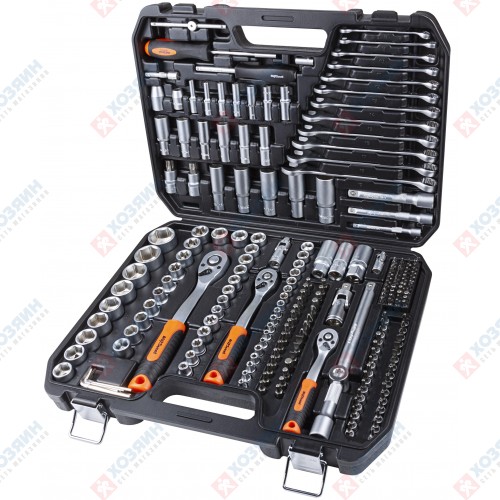 Набор инструмента AV Steel 219 предметов, 1/4", 3/8", 1/2" AV-011219 - фото